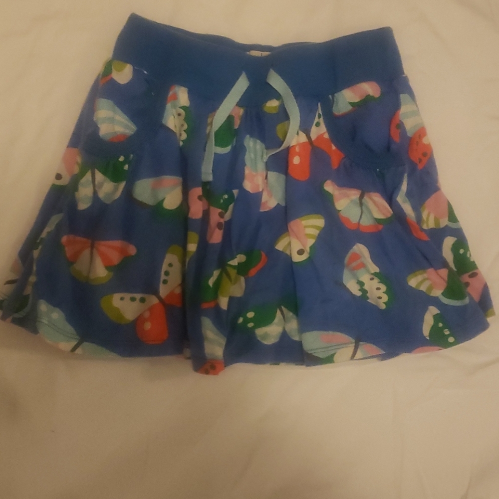 Mini Boden Blue butterfly skirt